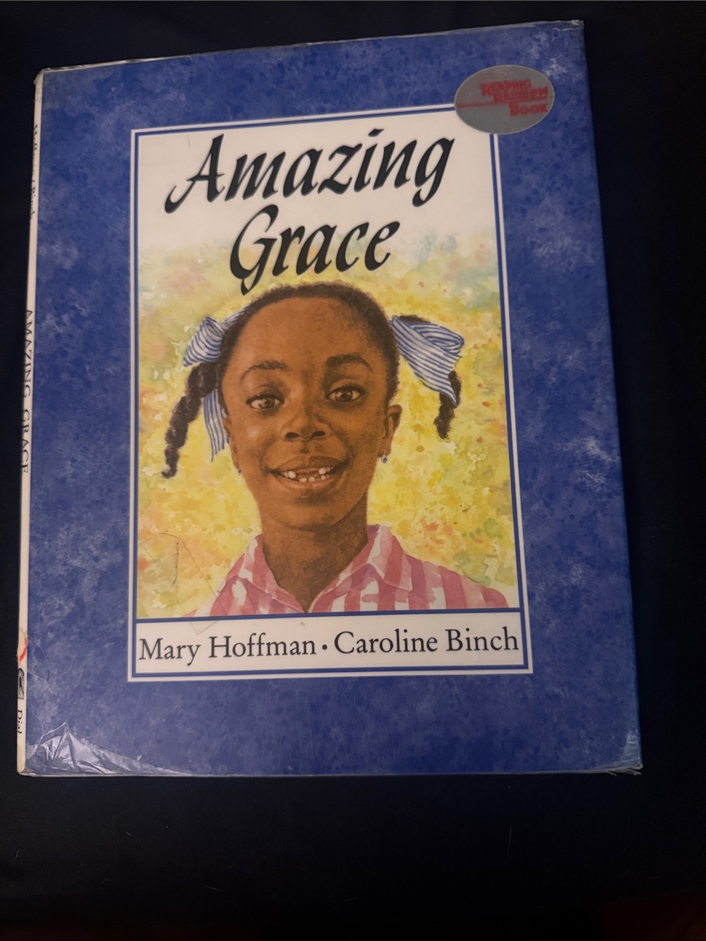 Amazing Grace Hardcover Book - Blue Cover by Mary Hoffman